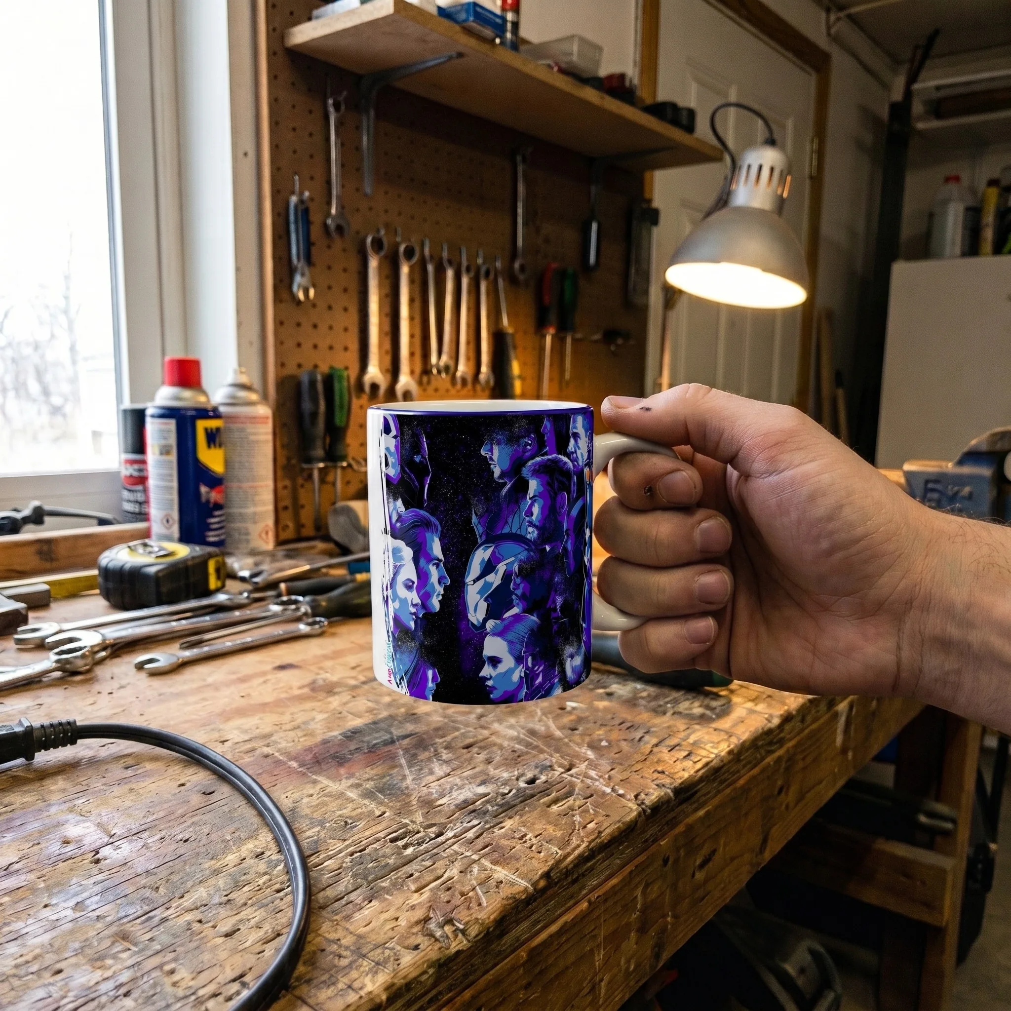 Caneca personalizada depois da aplicação da arte